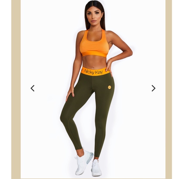 Nicky Kay ORANGE RACERBACK CROP TOP - Picture 4 of 4